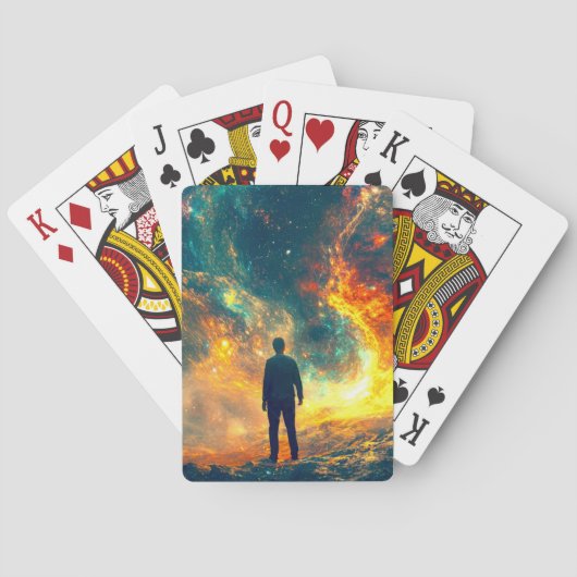 宇宙に トランプ (裏面)