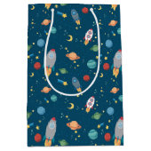 宇宙のおもしろいのギフトバッグ ミディアムペーパーバッグ (正面)