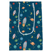 宇宙のおもしろいのギフトバッグ ミディアムペーパーバッグ (裏面)