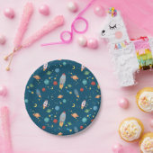 宇宙のおもしろいの紙皿 ペーパープレート (パーティー)