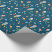 宇宙のおもしろい ラッピングペーパー (角)