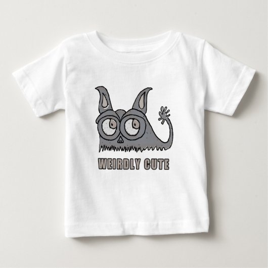 宇宙のかわいい猫変異体 ベビーTシャツ (正面)