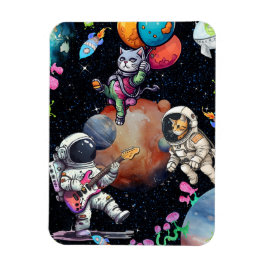 宇宙のねこちゃん フレキシブル フォト マグネット