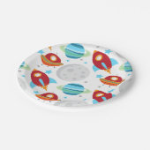 宇宙のまわりにトリップザサンパターン ペーパープレート (アングル)