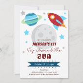 宇宙のまわりにトリップザサンファースト 招待状 (正面)