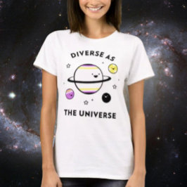 宇宙のように多様 Tシャツ