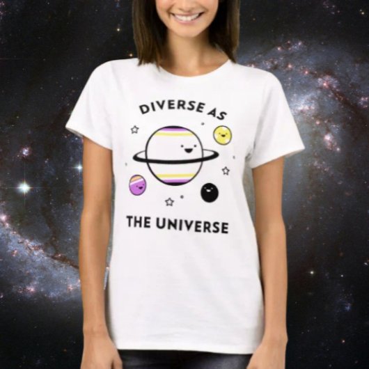 宇宙のように多様 Tシャツ