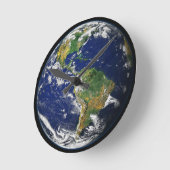 宇宙のアクリルの地球 ラウンド壁時計 (傾斜)