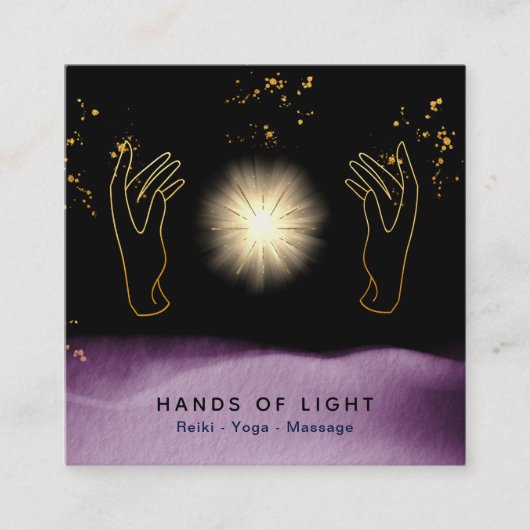 *~*宇宙のエネルギー星 スクエア名刺 (正面)