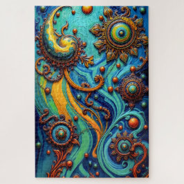 宇宙のエネルギー:抽象芸術バロック様式 ジグソーパズル