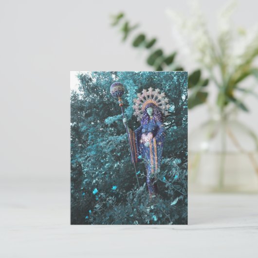 宇宙のエネルフェミニンギーの字女神 ポストカード (スタンド正面)