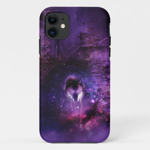 宇宙のオオカミのiPhoneの場合 iPhone 11 ケース