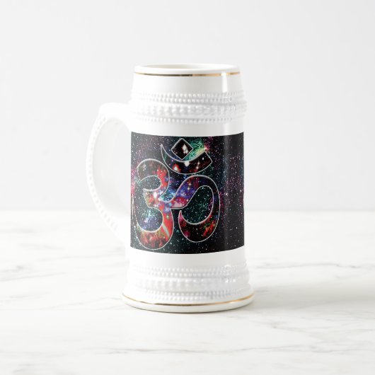宇宙のオームカルマ ビールジョッキ (正面左)