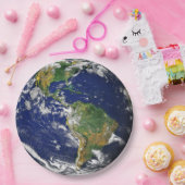 宇宙のカスタムな紙皿からの地球 ペーパープレート (パーティー)