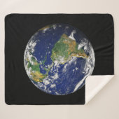 宇宙のカスタムなSherpa毛布からの地球 シェルパブランケット (正面(横))
