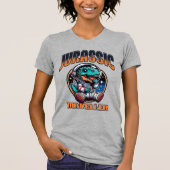 宇宙のカワイイ恐竜エイリアン宇宙飛行士Tシャツ Tシャツ (正面)