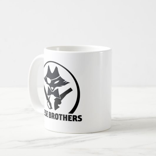 宇宙のキツネのコーヒー・マグ コーヒーマグカップ (正面左)