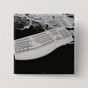 宇宙のキーボードボタン 缶バッジ