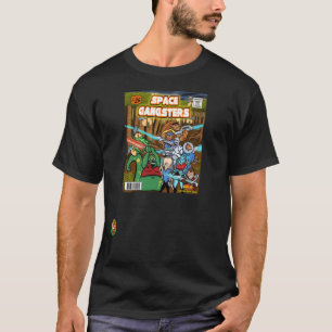宇宙のギャングのヴィンテージの喜劇的なカバー Tシャツ