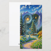 宇宙のクリスマスツリー シーズンカード (正面/裏面)