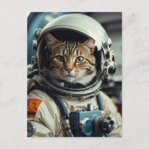 宇宙のグレ猫飛行士 ポストカード