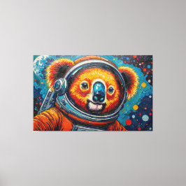 宇宙のコアラ キャンバスプリント