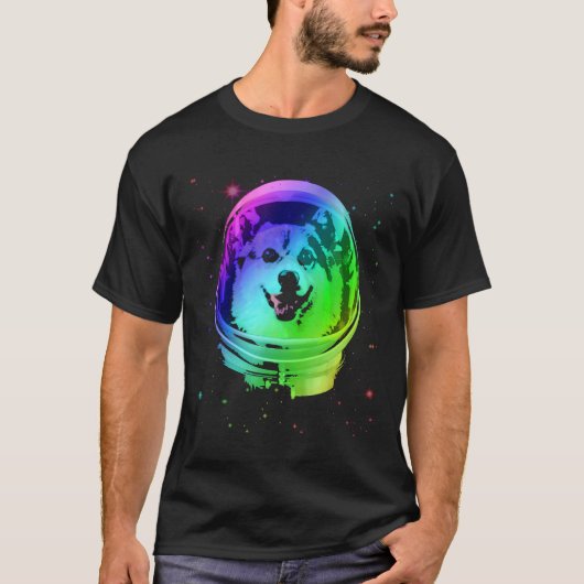 宇宙のコーギー宇宙飛行士 Tシャツ (正面)