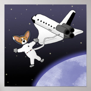 宇宙のコーギー ポスター