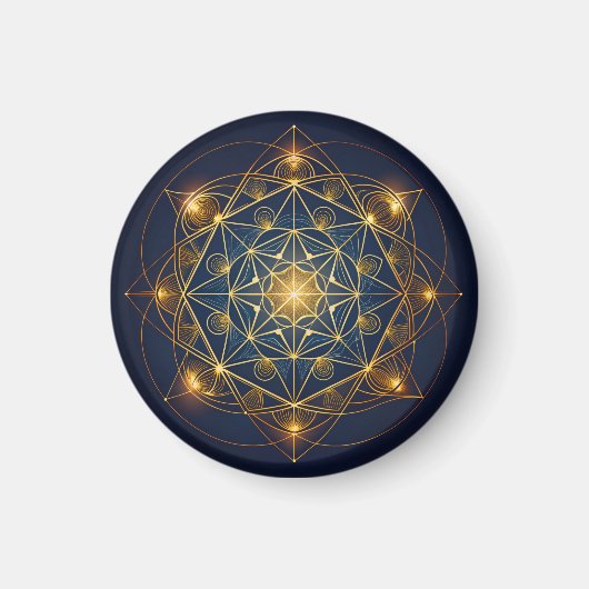 宇宙のゴールデンブループリント マグネット (正面)
