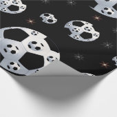 宇宙のサッカーの包装紙 ラッピングペーパー (角)