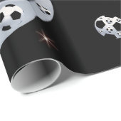 宇宙のサッカーの包装紙 ラッピングペーパー (ロールコーナー)