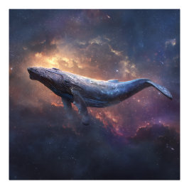 宇宙のザトウクジラ フォトプリント
