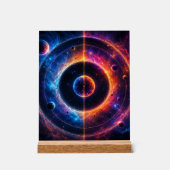 宇宙のシンフォニー 天体の軌道と星雲のダンス アクリルサイン (正面)