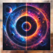 宇宙のシンフォニー 天体の軌道と星雲のダンス ウィンドウサイン (シート2)