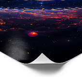 宇宙のシンフォニー 天体の軌道と星雲のダンス ポスター (コーナー)