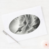 宇宙のシール 楕円形シール (封筒)