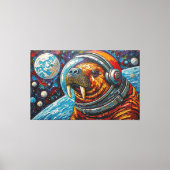 宇宙のセイウチ キャンバスプリント (正面)