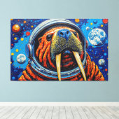 宇宙のセイウチ-5 キャンバスプリント (インサイチュ (ウッドフロア))