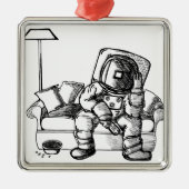 宇宙のソファー メタルオーナメント (正面)