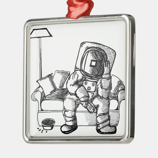 宇宙のソファー メタルオーナメント (左)