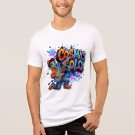 宇宙のソロ エイリアンギタリスト スペースミュージックアート トライブレンドTシャツ
