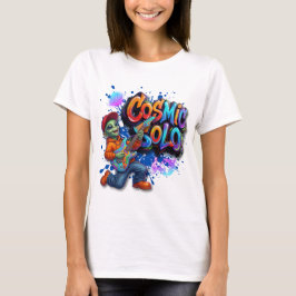 宇宙のソロ エイリアンギタリスト スペースミュージックアート Tシャツ