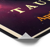 宇宙のタウロス・ブル・〔占星術の〕十二宮図ポスター ポスター (角)