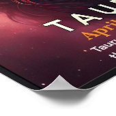 宇宙のタウロス・ブル・〔占星術の〕十二宮図ポスター ポスター (角)