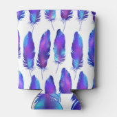 宇宙のテクスチャ、魔法のパターンで羽。 缶クーラー (裏面)