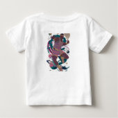 宇宙のテニスチャンピオン ベビーTシャツ (裏面)