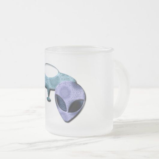 宇宙のデザインによって曇らされるマグ フロストグラスマグカップ (正面右)