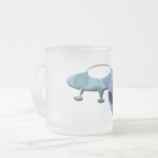 宇宙のデザインによって曇らされるマグ フロストグラスマグカップ (正面左)