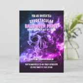 宇宙のドクロ。ハロウィンパーティー 招待状 (スタンド正面)