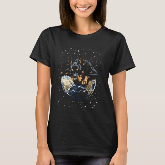 宇宙のドーベルマン Tシャツ (正面)